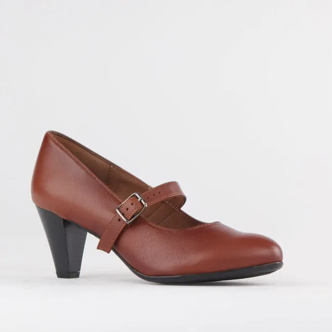 Mary Jane Court Shoe Chesnut- 12733