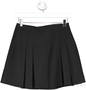 Miss Selfridge Black Pleat Mini Skirt UK 8