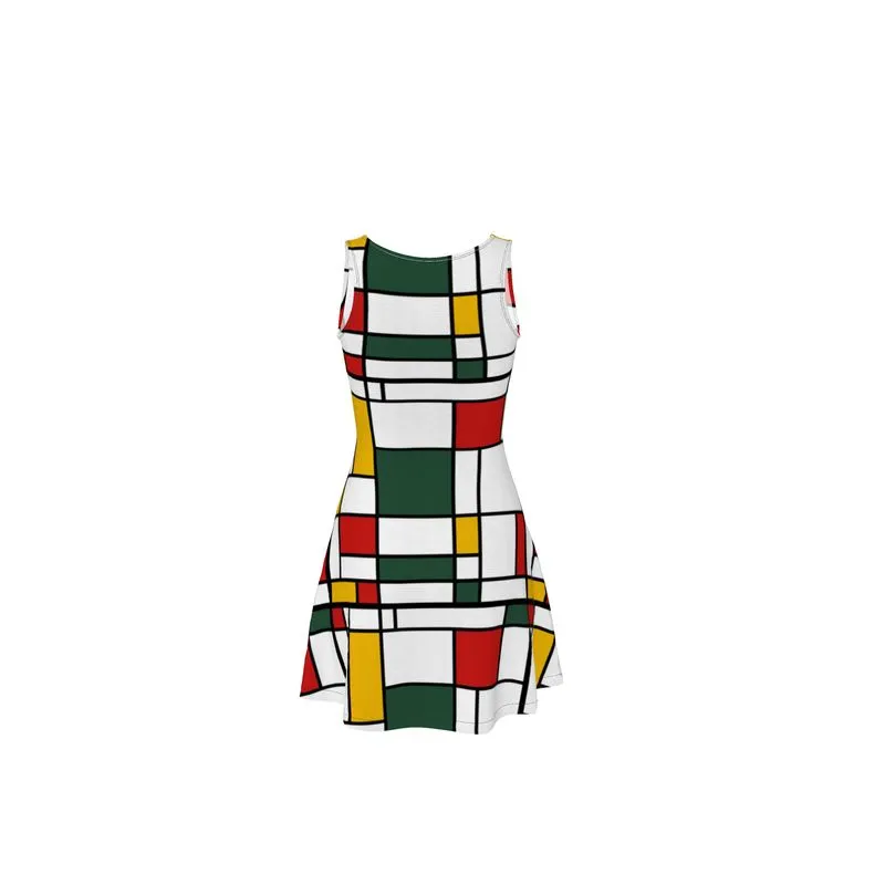 Mondrian Skater Dress