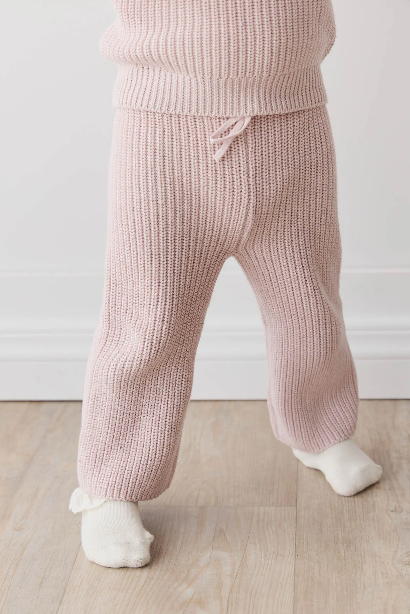 Morgan Knitted Pant - Old Rose