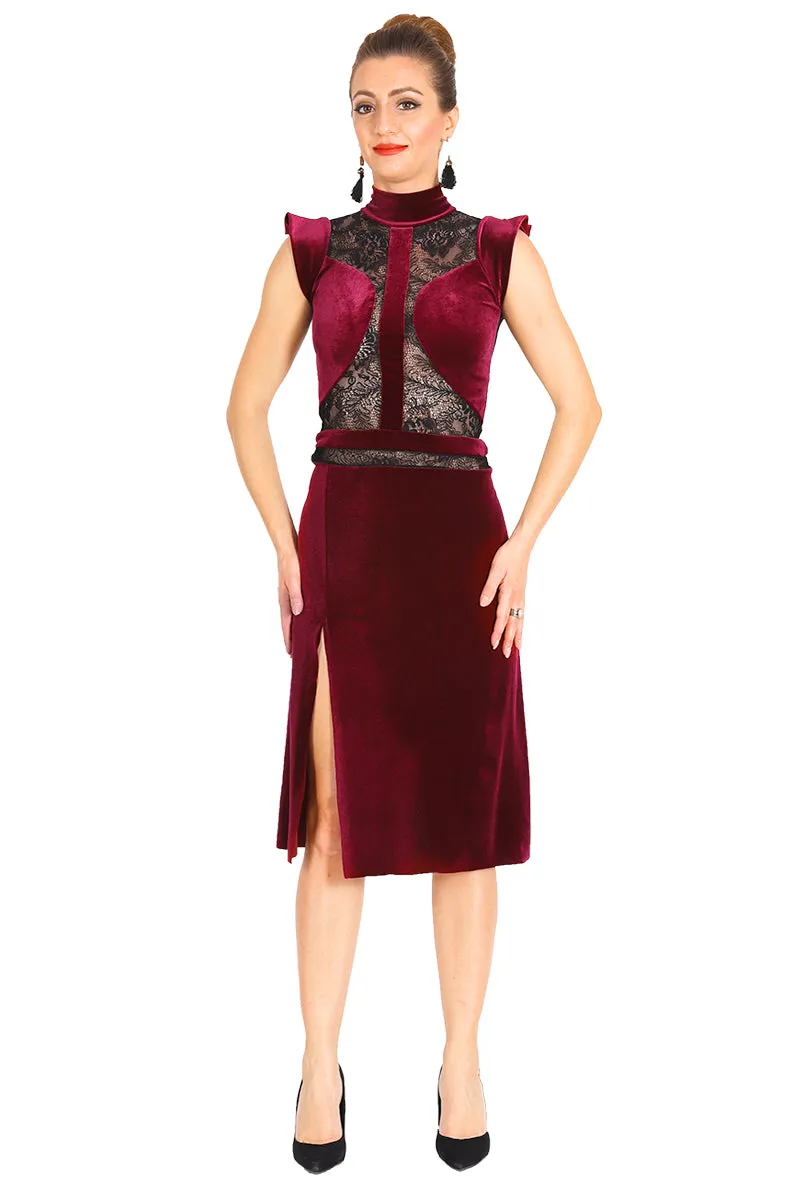 Petra Velvet And Lace Tango Dress