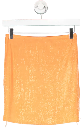 Princess Polly Orange Brighton Mini Skirt UK 10