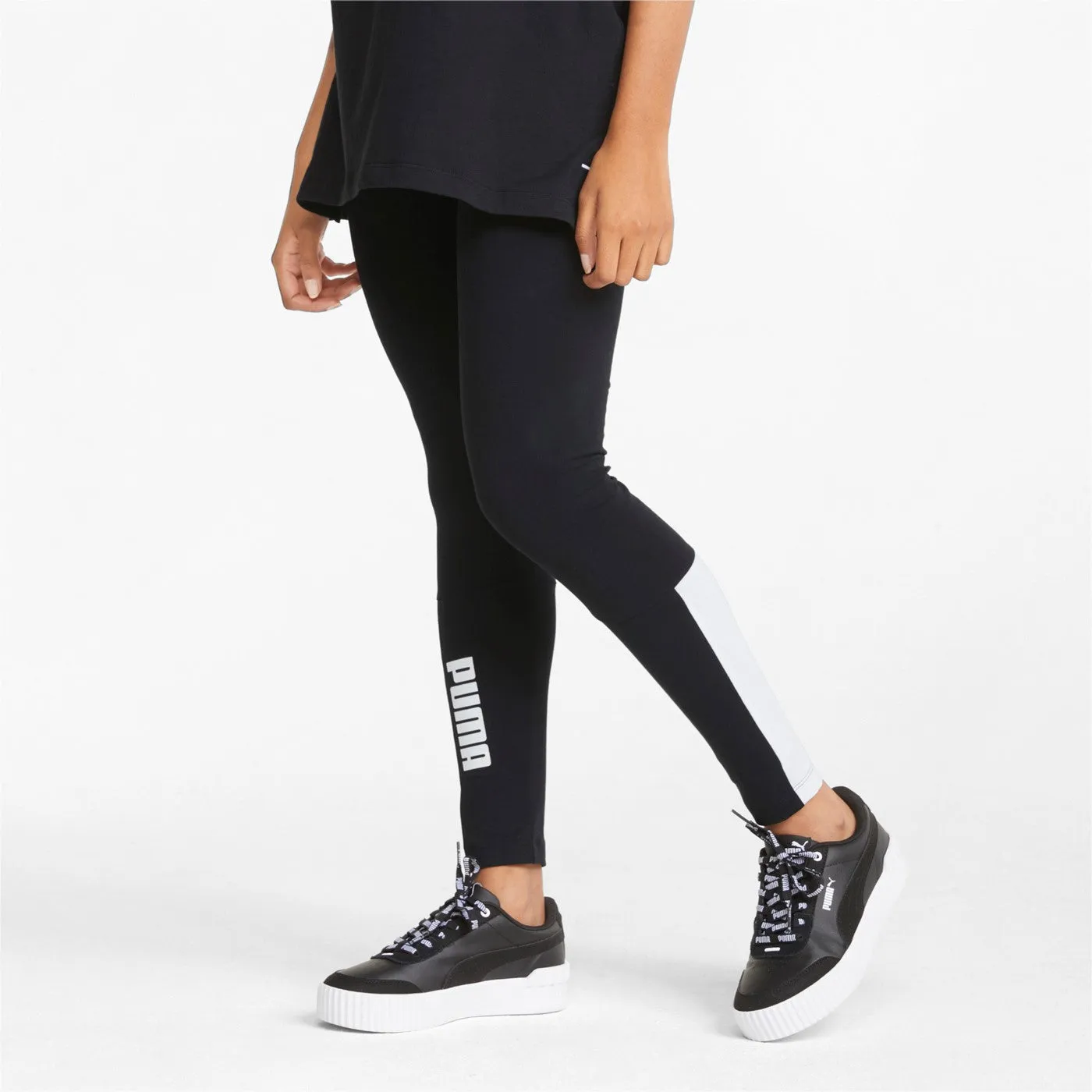 Puma women's sports pants with high waist Power Colorblock 7/8 Leggings 849103 01 black