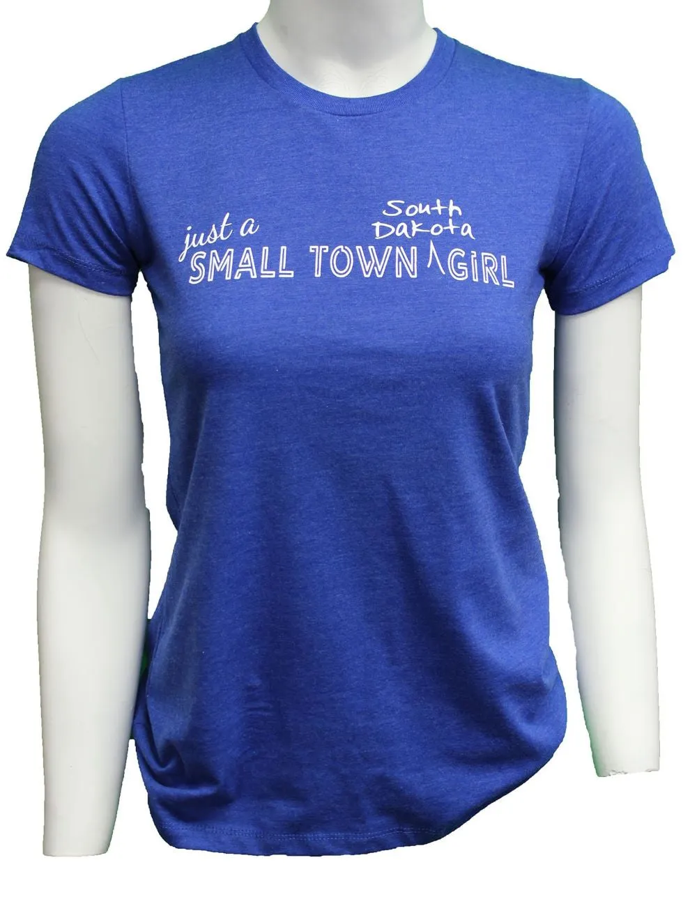 'ScratchPad Tees' Women's Smalltown SD Tee - Royal Heather