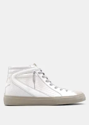 SHU SHOP Rooney White Snake Sneaker