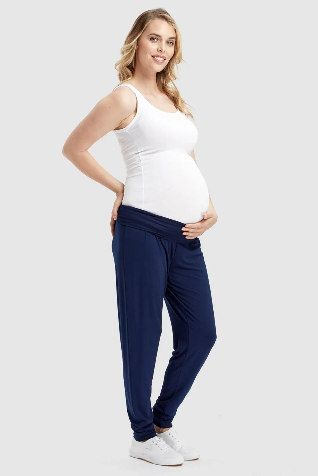 Softline Slouch Pants - Navy