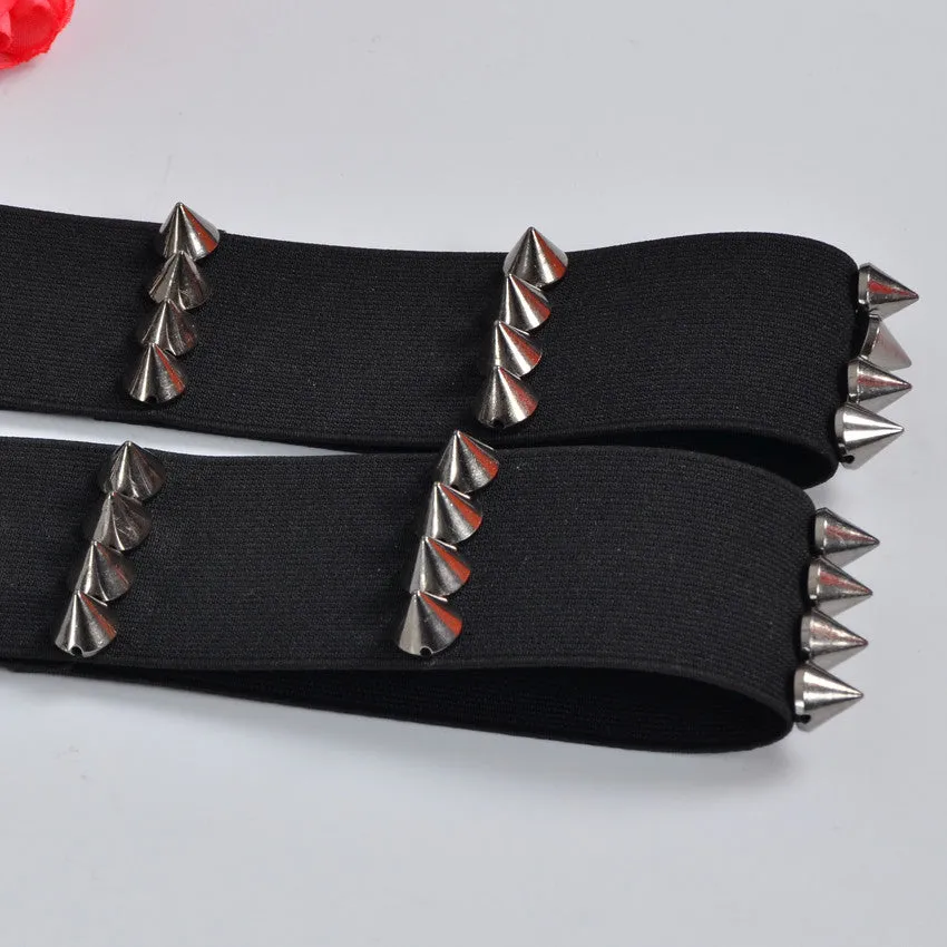 Spiked Garter Belts