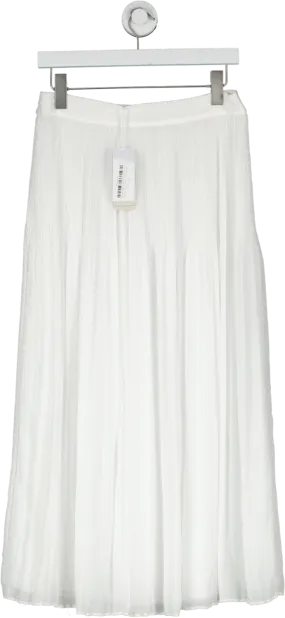 The White Company White Dual Pleat Skirt UK 10