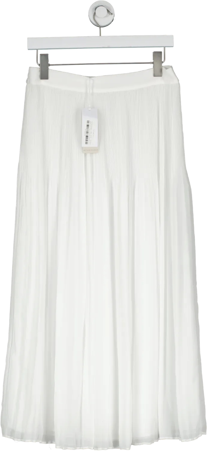 The White Company White Dual Pleat Skirt UK 10