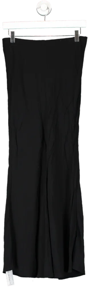 Weekday Black Paige Long Skirt UK 10