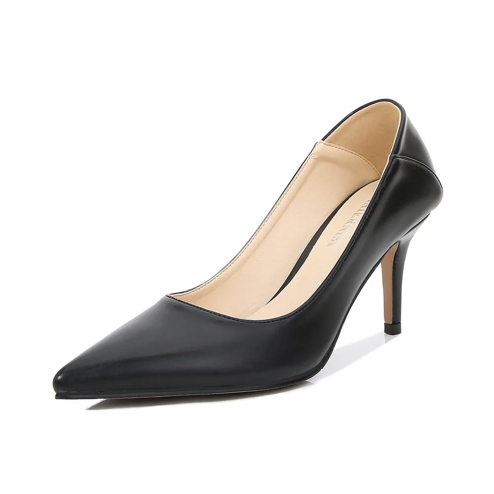 Women's Pointed Toe Shallow High Heel Pumps