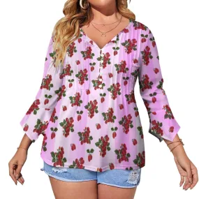 Women's Ruffled Petal Sleeve Top Women's ruffled petal sleeve top