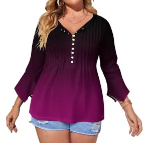 Women's Ruffled Petal Sleeve Top Women's ruffled petal sleeve top