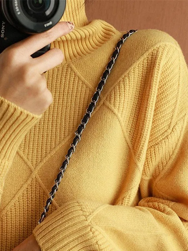 Women's Stylish Turtleneck Pullover Sweater