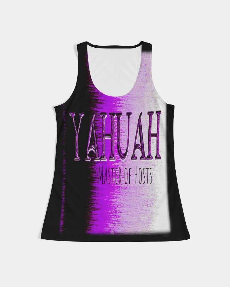 Yahuah-Master of Hosts 01-02 Ladies Designer Racerback Tank Top