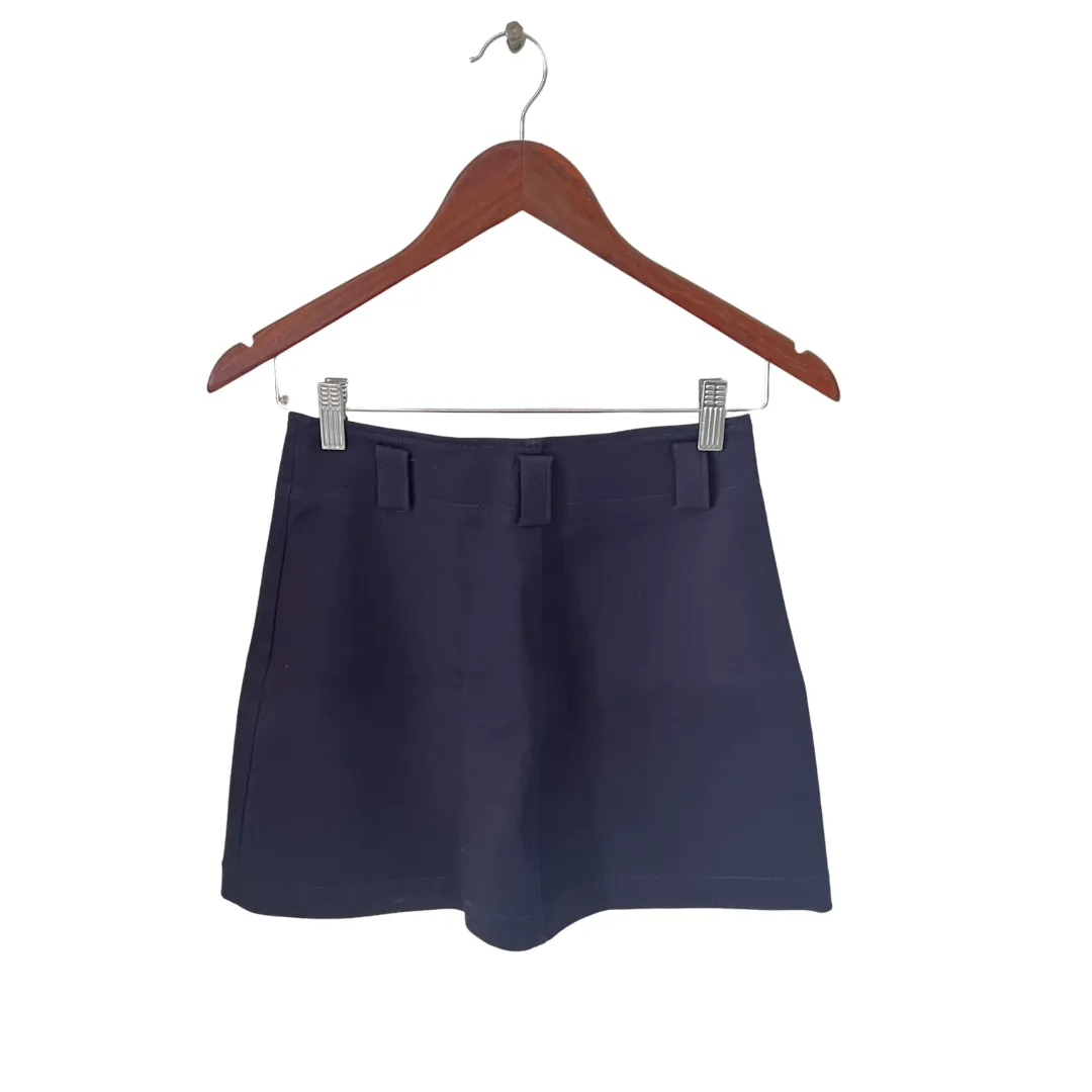 ZARA Navy High-waisted Mini Skirt | Gently Used |